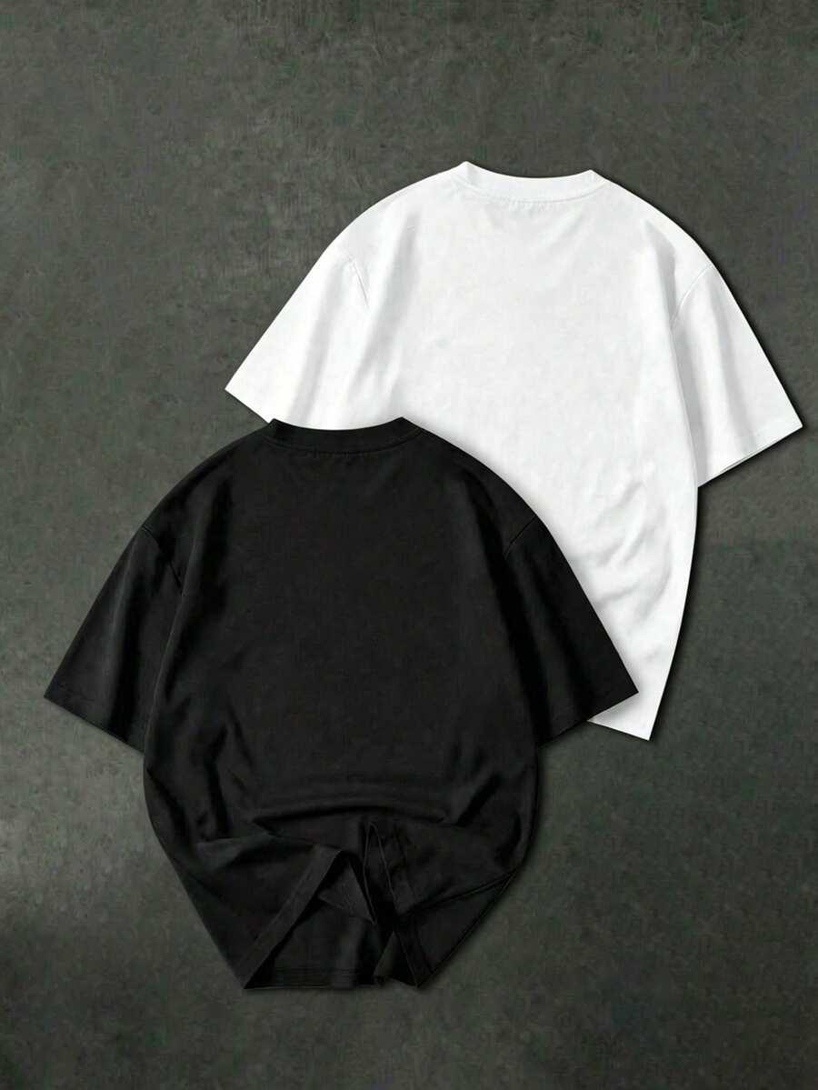 T-shirt nadruk 2-pack 