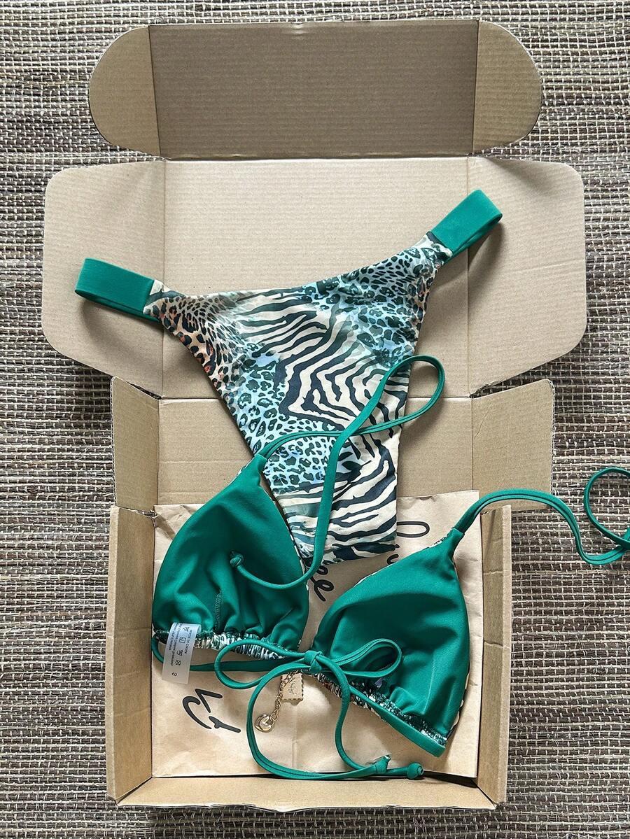 dwuczęściowy STRÓJ KĄPIELOWY ANIMAL PRINT