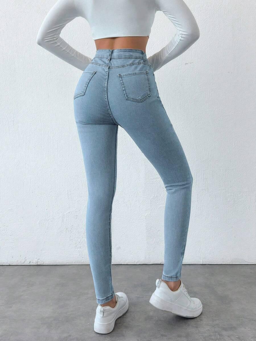 NIEBIESKIE SPODNIE JEANS 