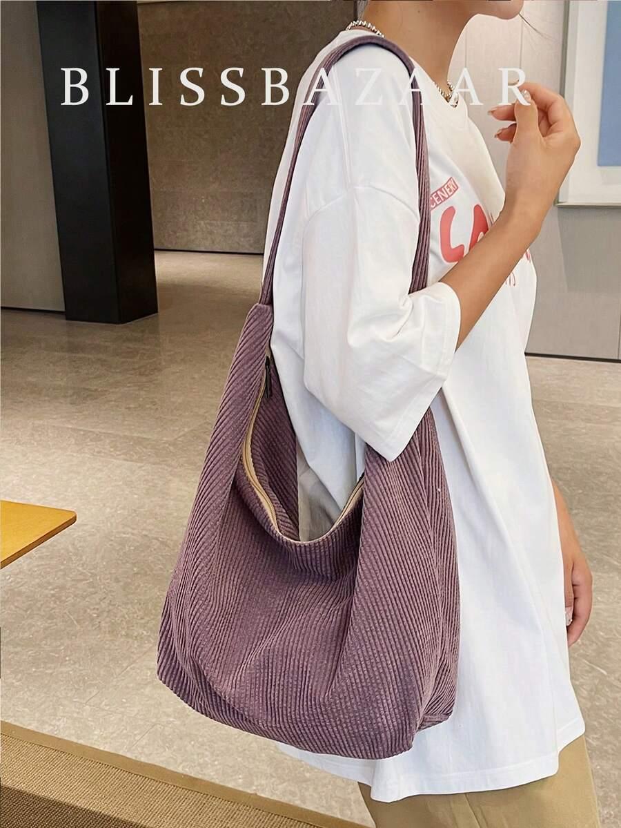 fioletowa torebka casual