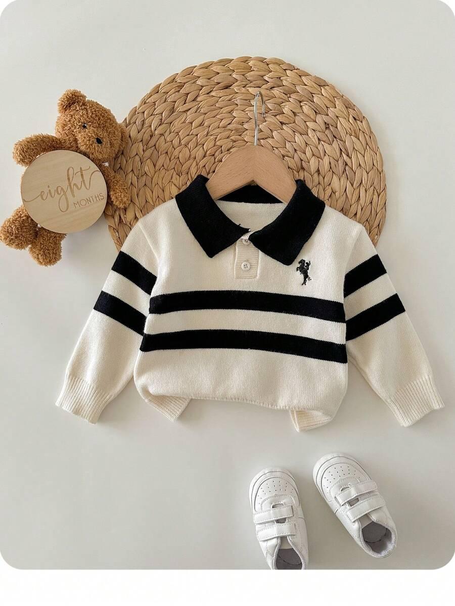 kolorowy sweter guziki 