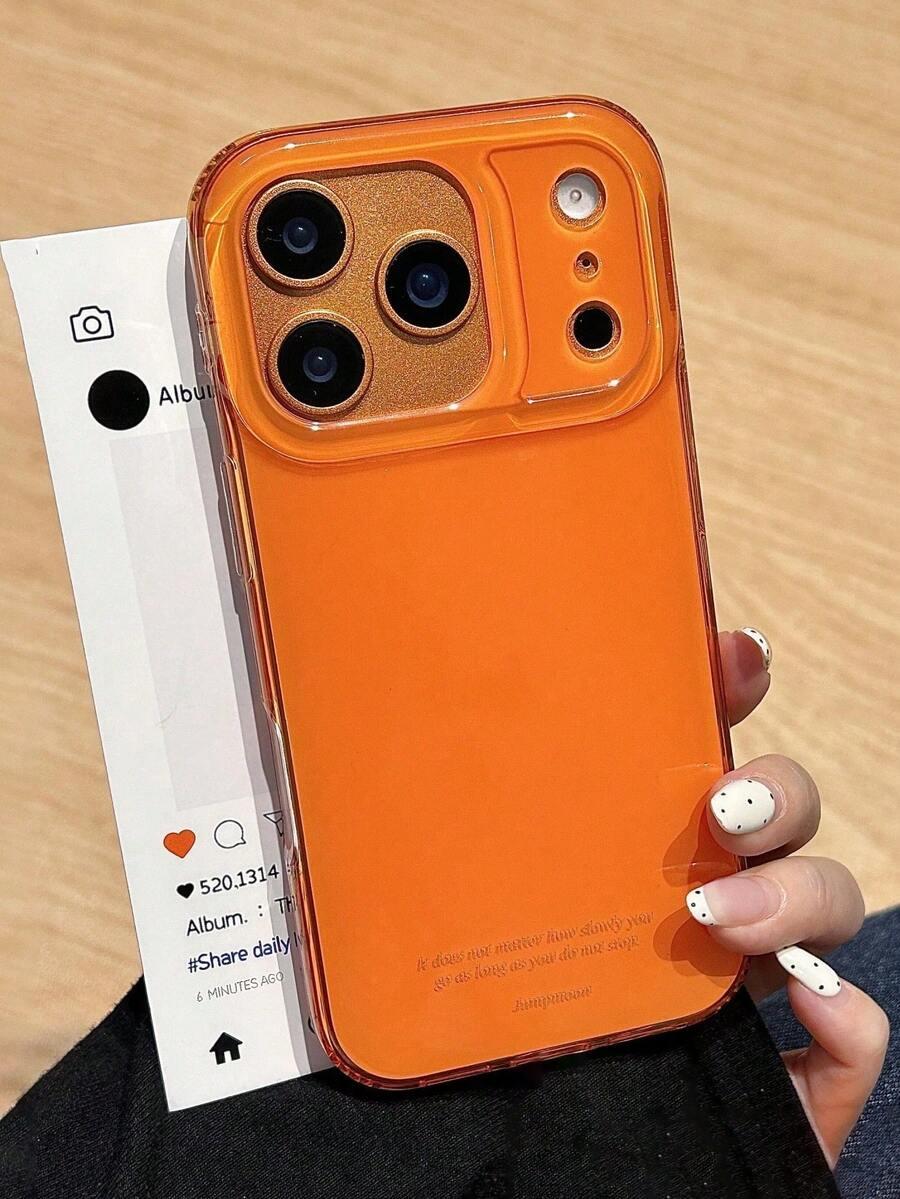 pomarańczowe etui na telefon iphone 15 pro max