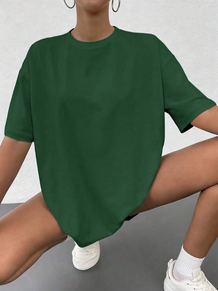 zielony t-shirt nadruk