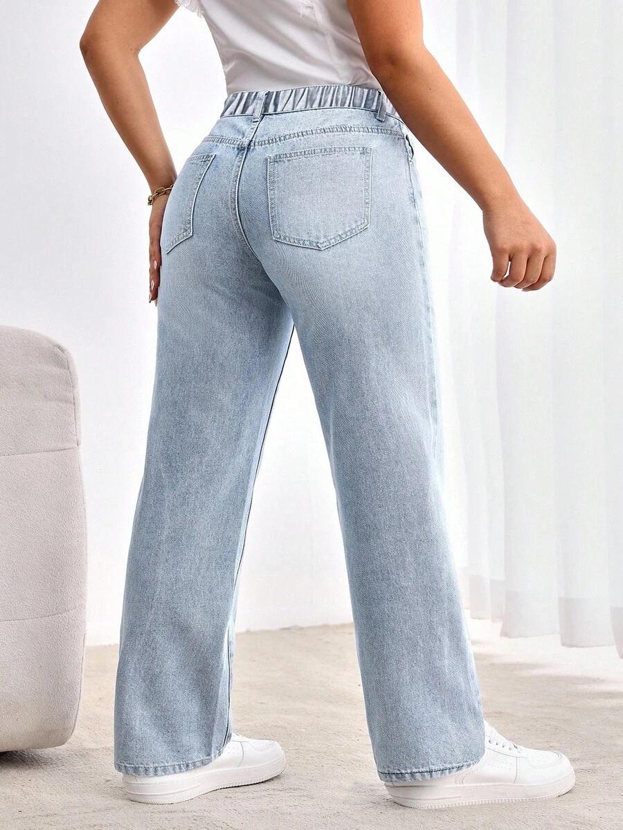 NIEBIESKIE SPODNIE JEANS