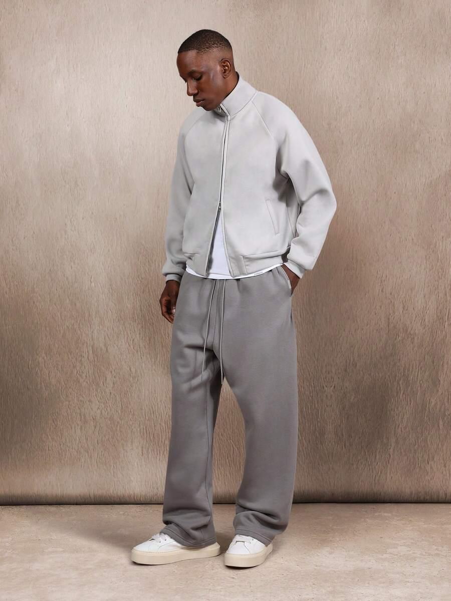 BLUZA MĘSKA REGULAR ROZPINANA BEZ KAPTURA