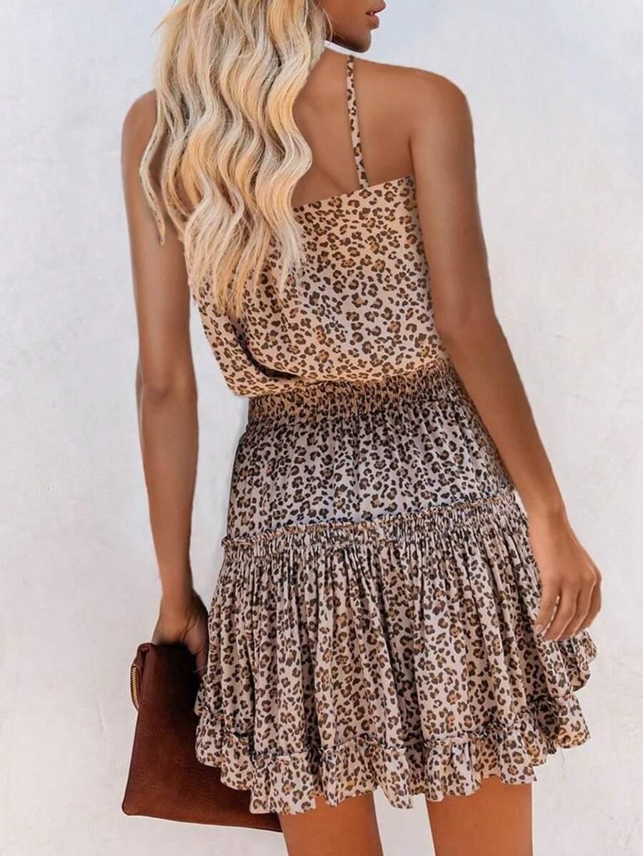 mini sukienka animal print 