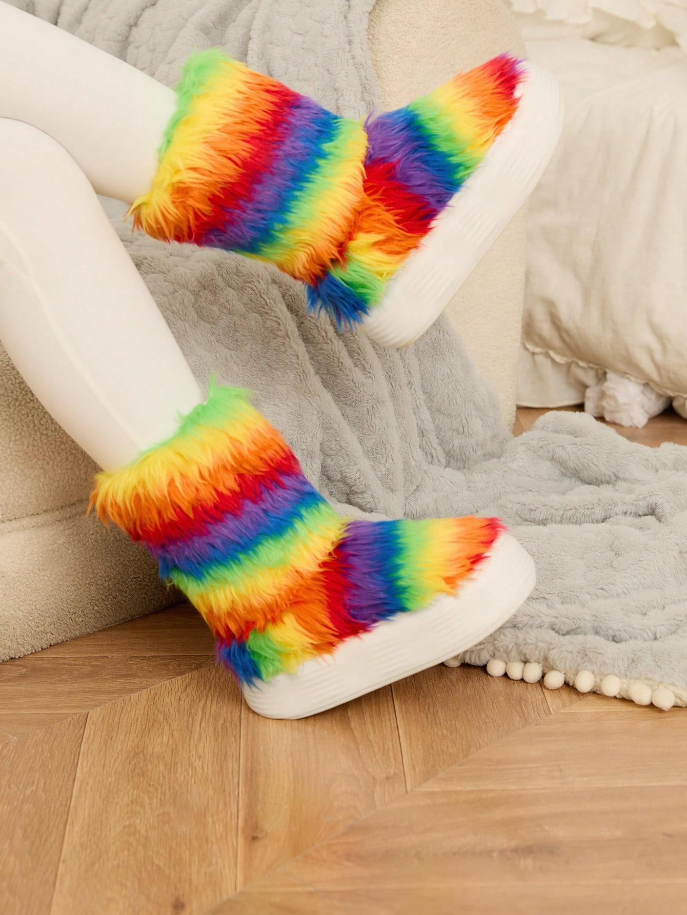 BUTY FUTRZANE NA PLATFORMIE 