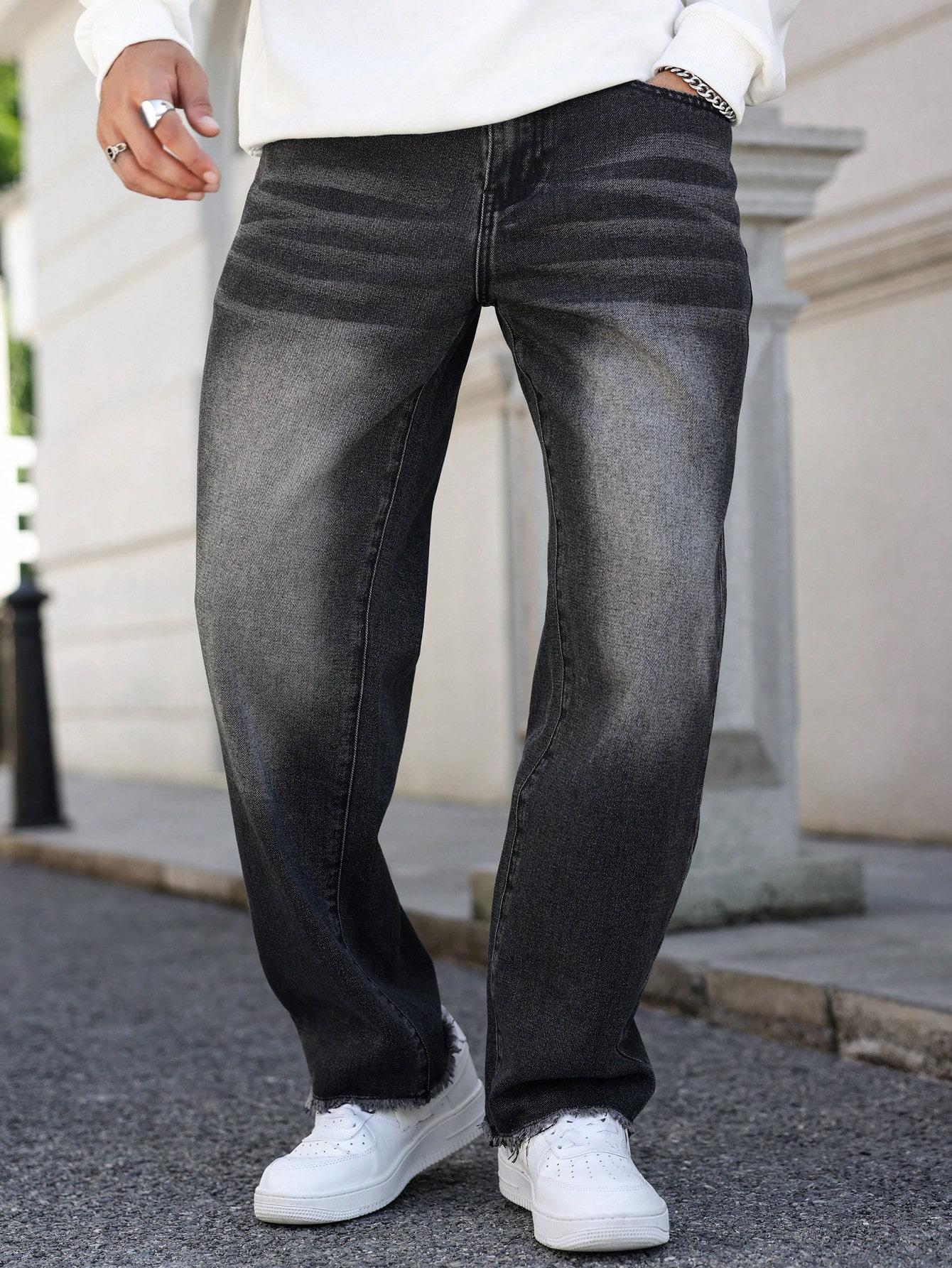 CZARNE SPODNIE JEANS