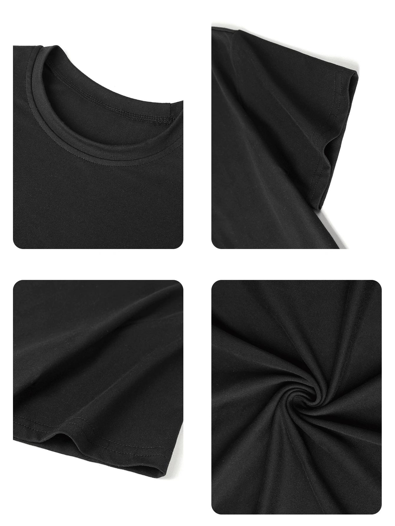 CZARNY T-SHIRT KRÓTKI RĘKAW