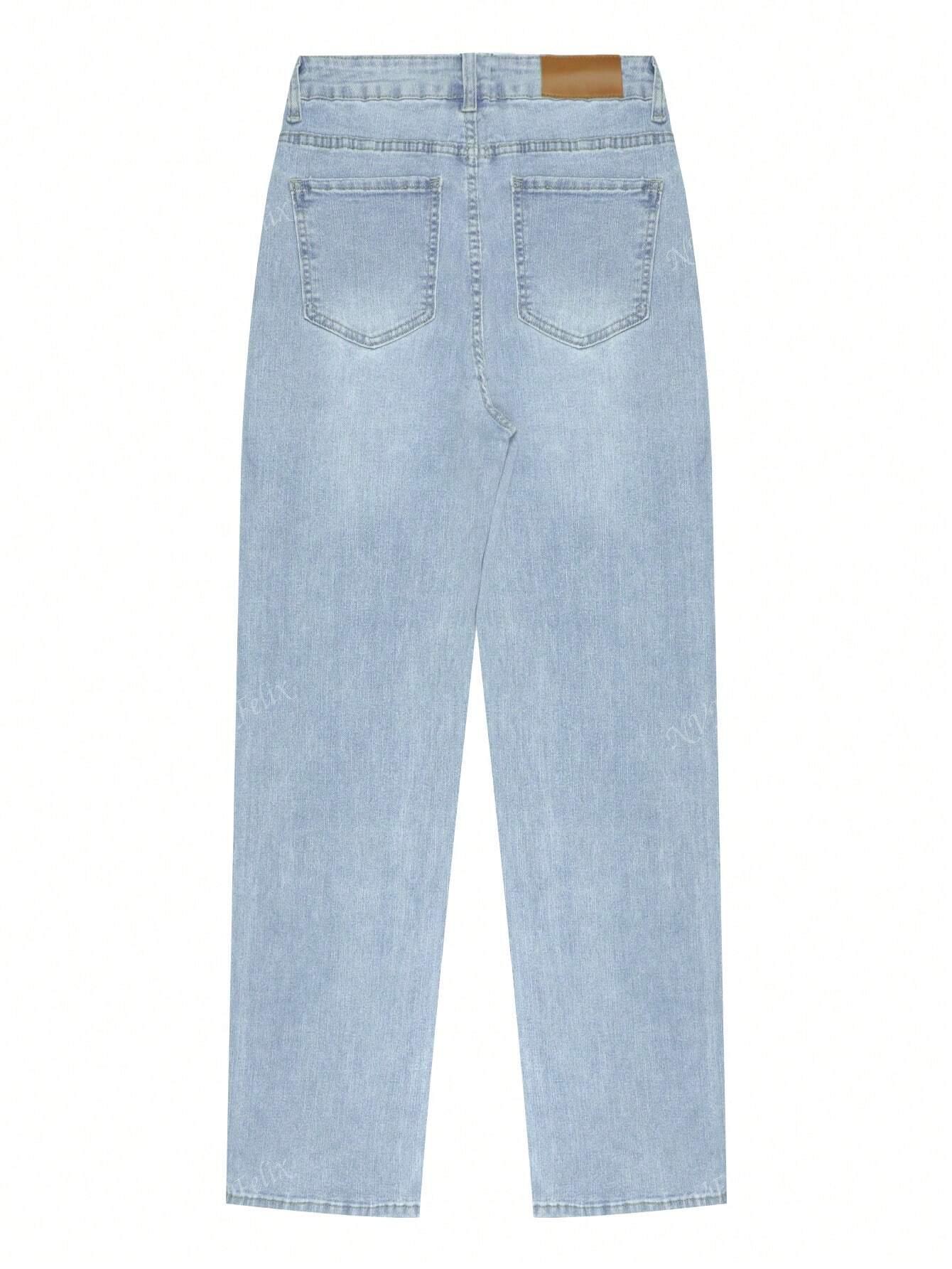 SPODNIE JEANS PROSTA NOGAWKA