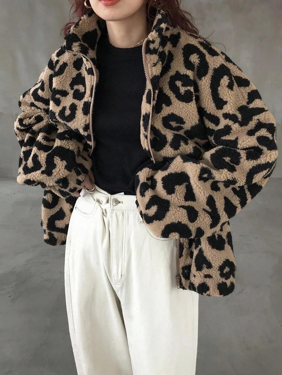 bluza leopard print