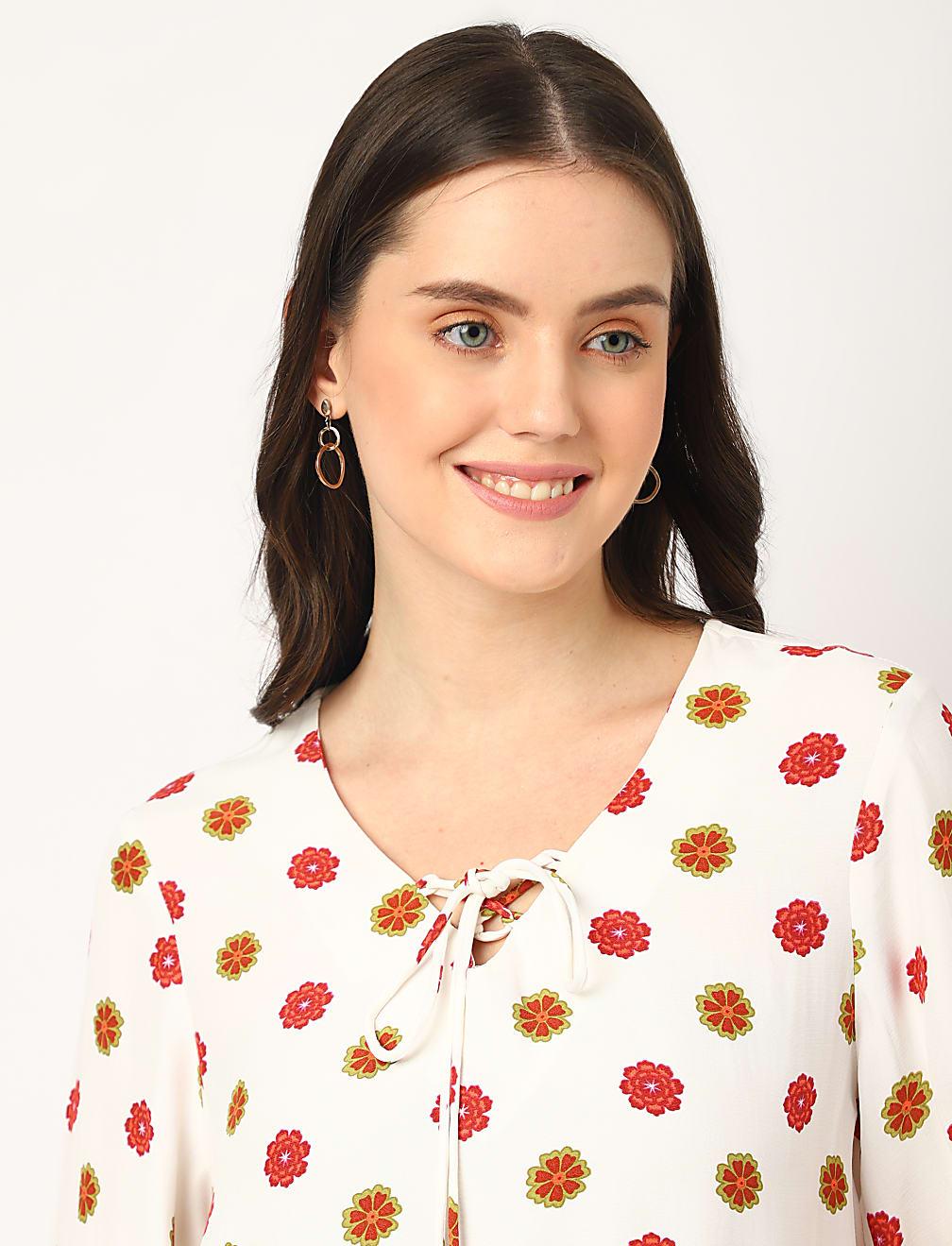 SUKIENKA DŁUGI RĘKAW PRINT T42-6249K-Y8