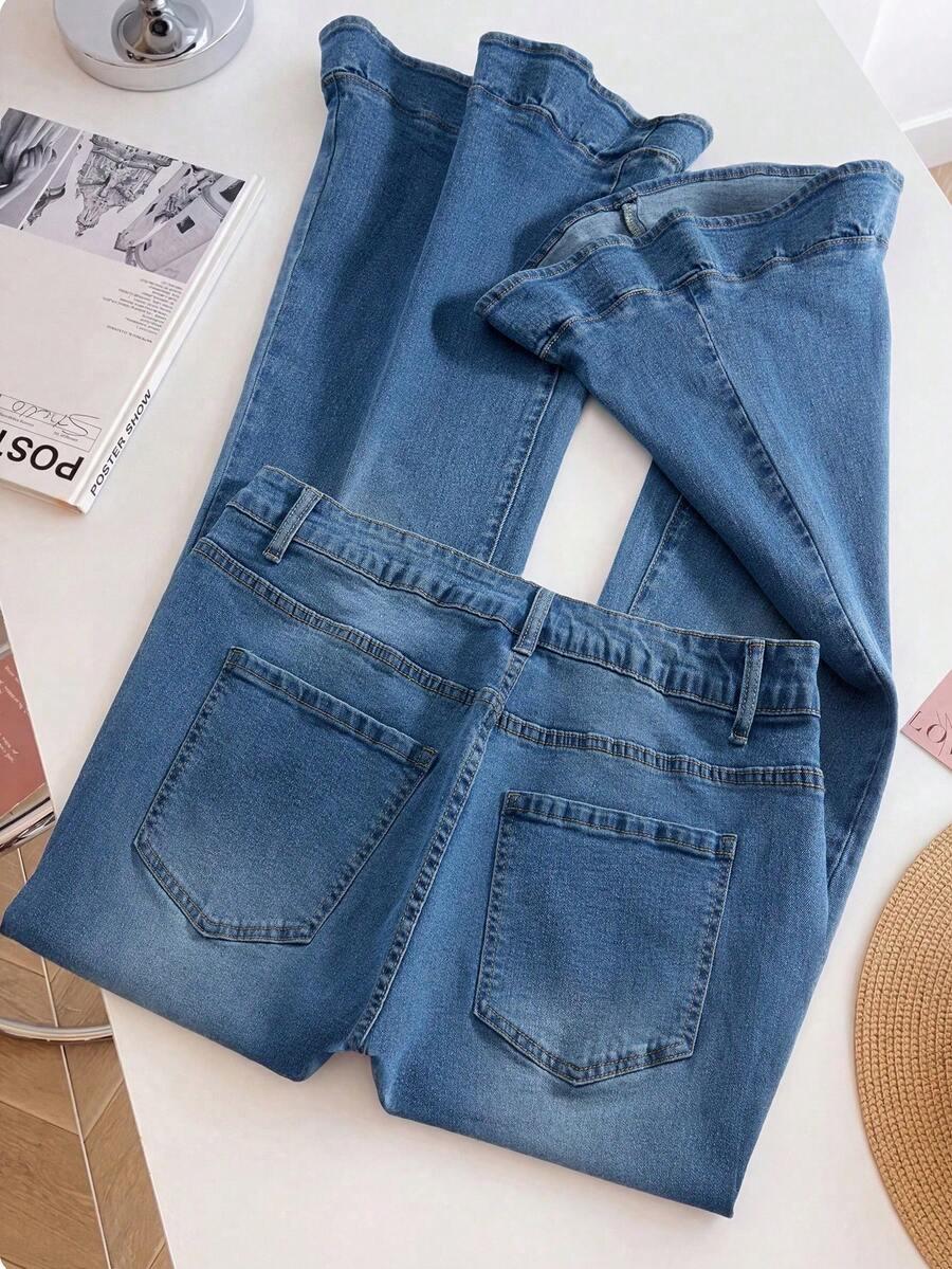 SPODNIE JEANS WYSOKI STAN