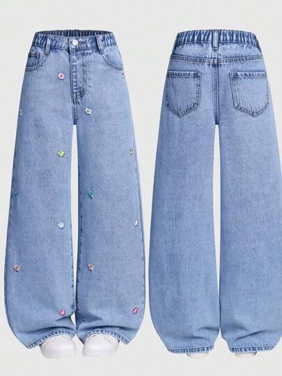 SPODNIE JEANS SZEROKIE NOGAWKI 
