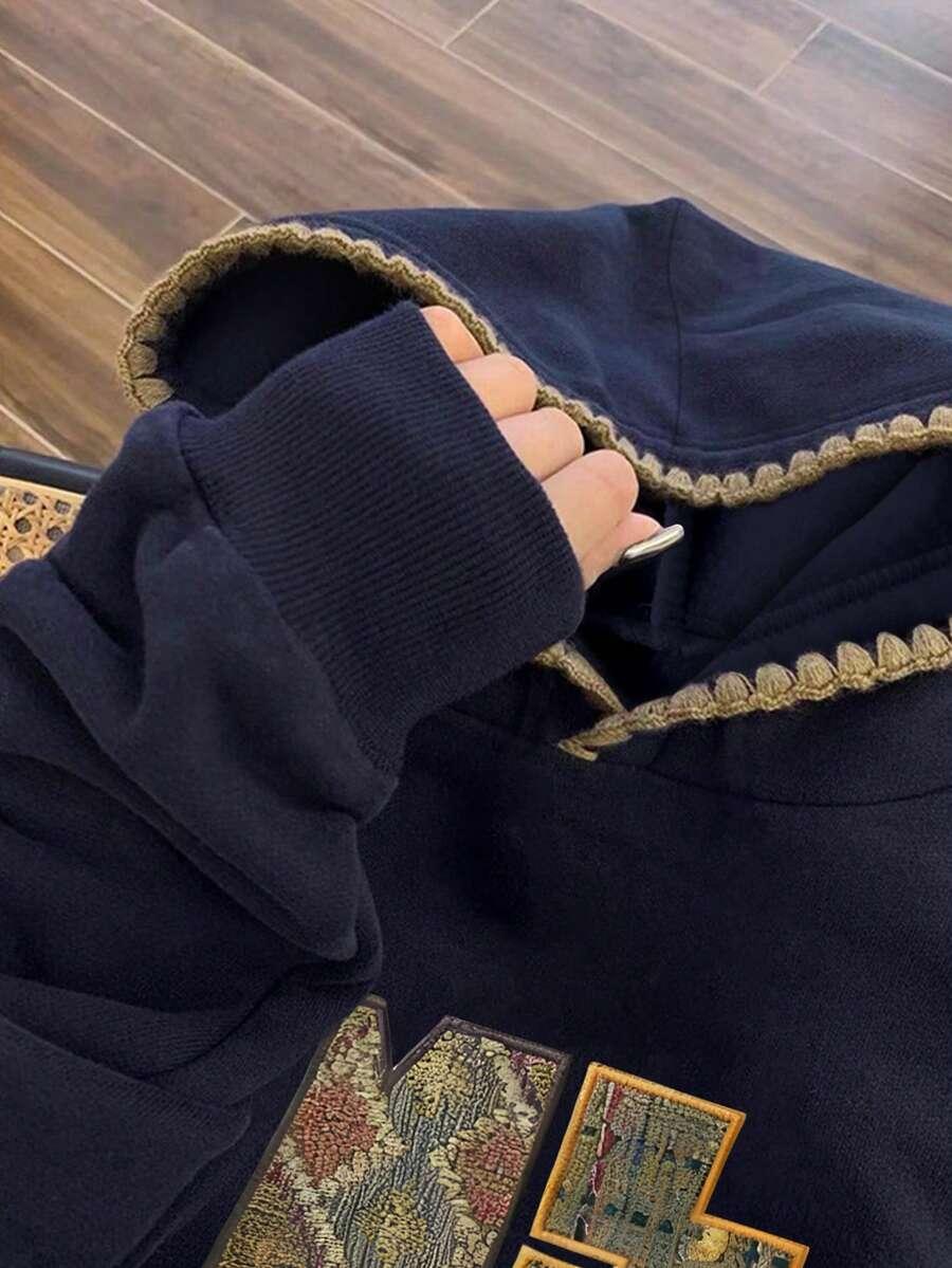 BLUZA Z KAPTUREM NADRUK