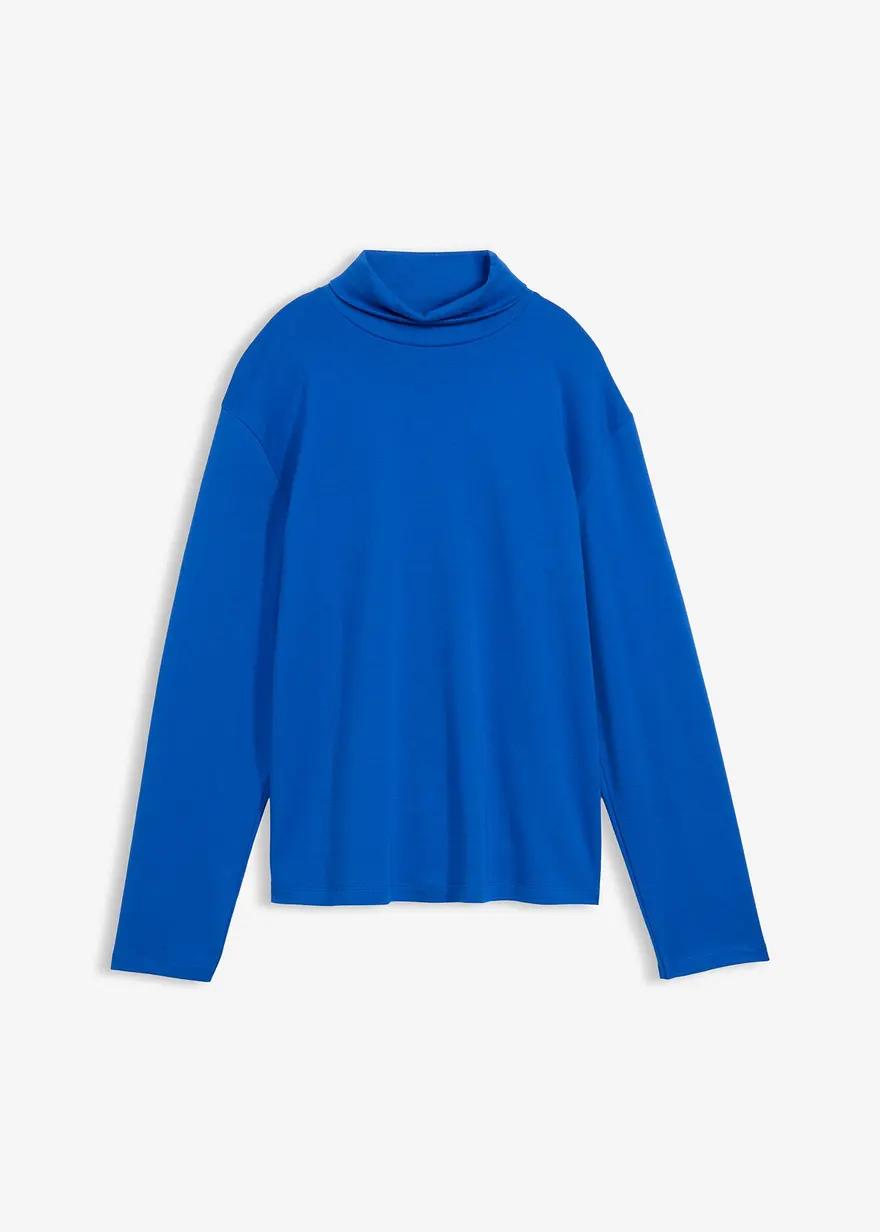 BLUZKA DAMSKA PLUS SIZE Z GOLFEM I DŁUGIM RĘKAWEM