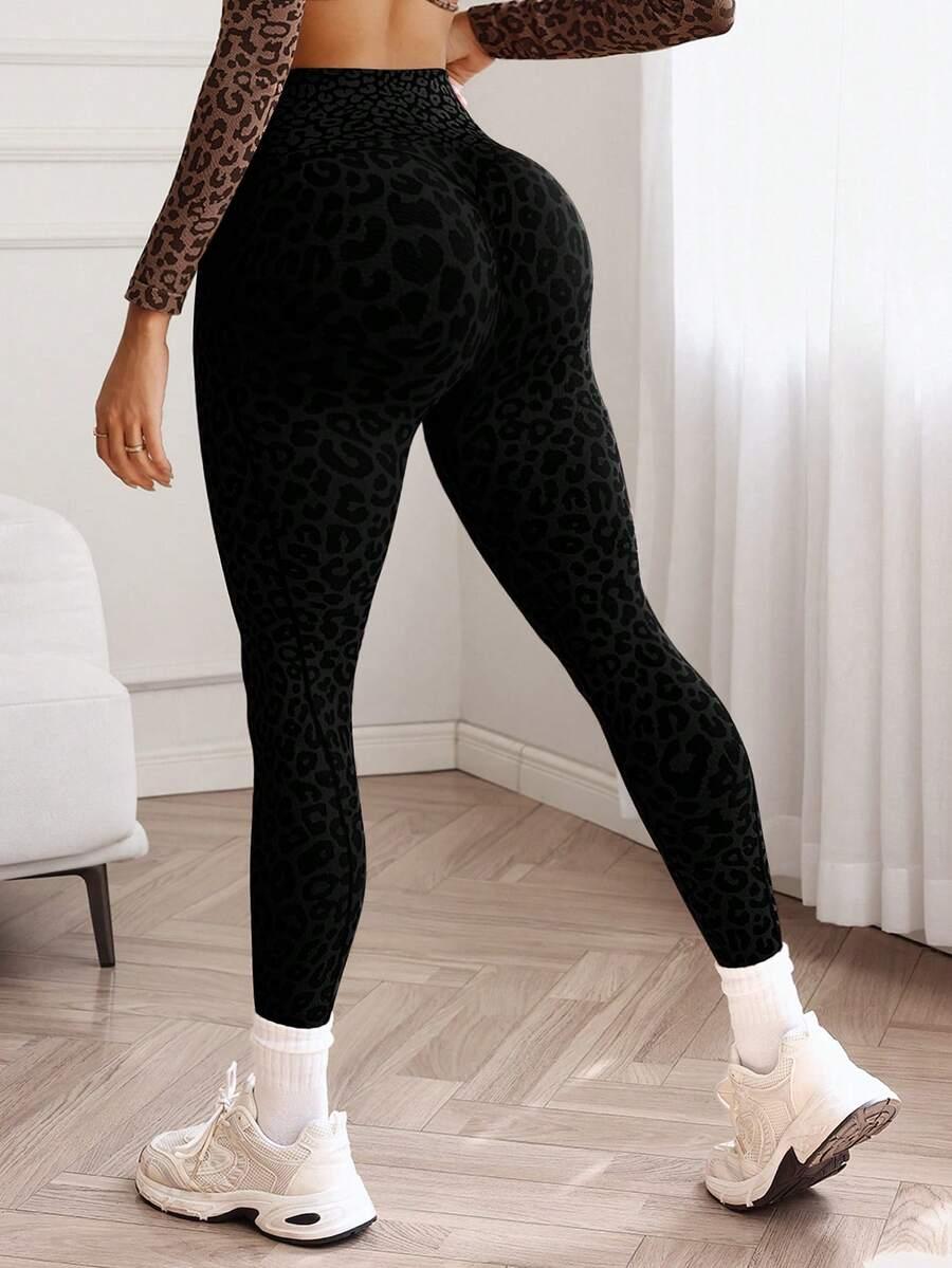 klasyczne legginsy animal print