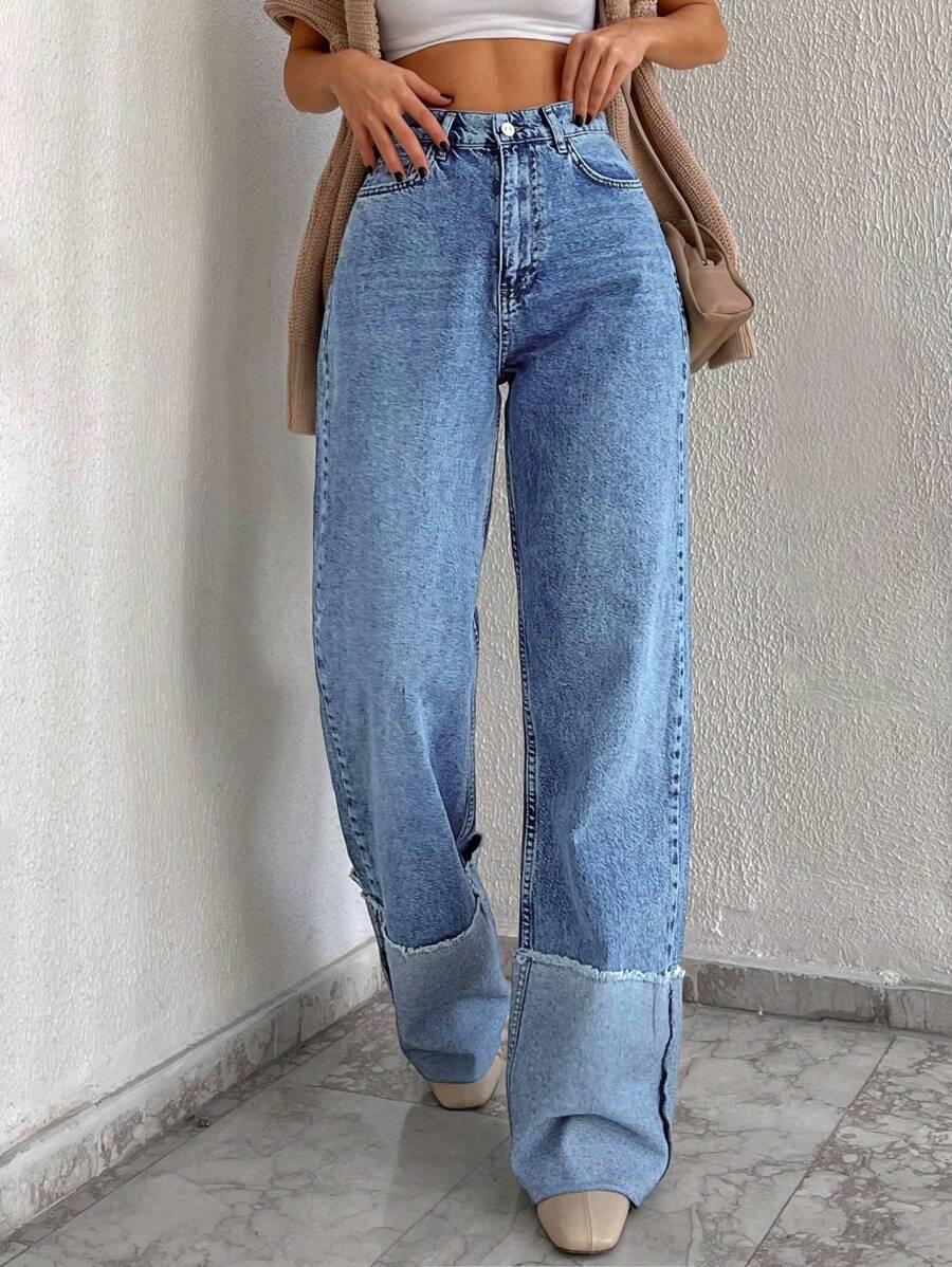 SPODNIE JEANS WYSOKI STAN