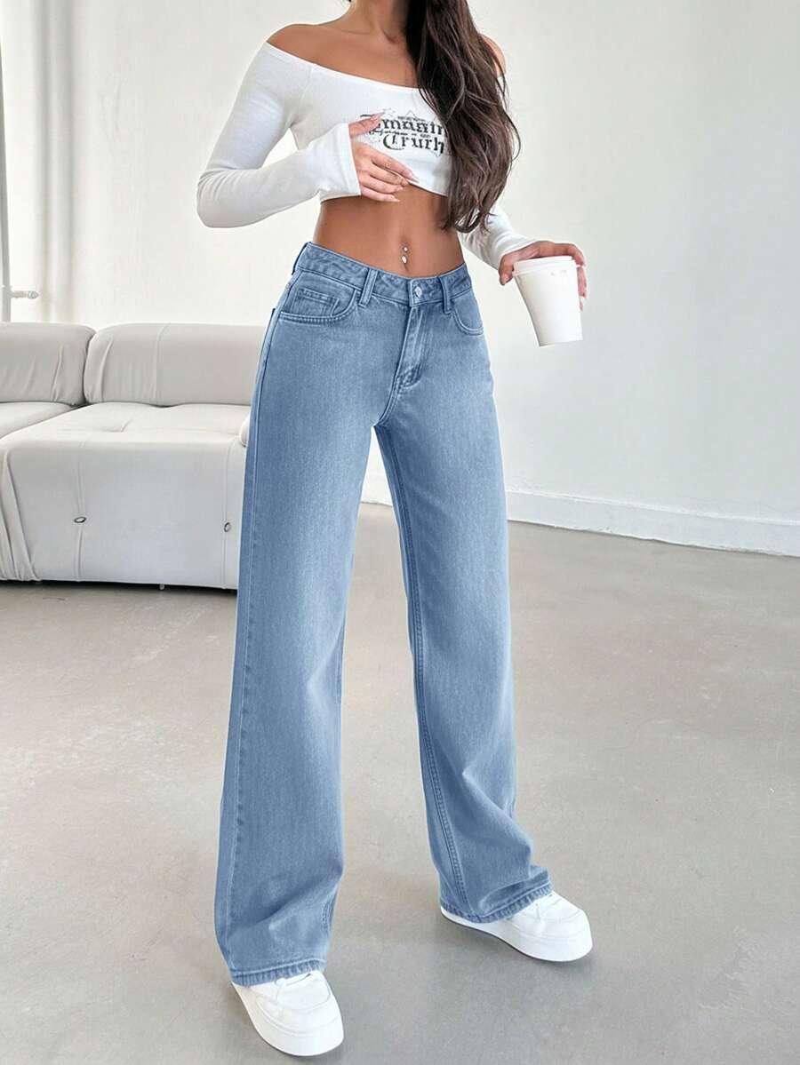 NIEBIESKIE SPODNIE JEANS 
