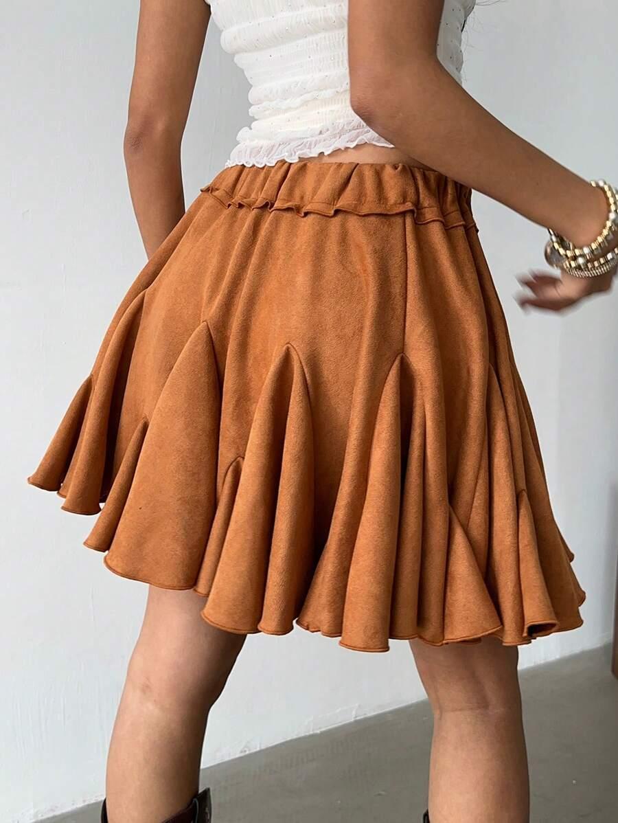 ROZKLOSZOWANA MINI SPÓDNICA 