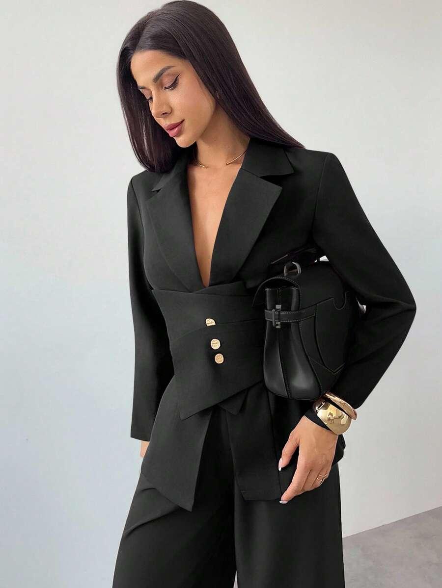 CZARNA MARYNARKA CASUAL