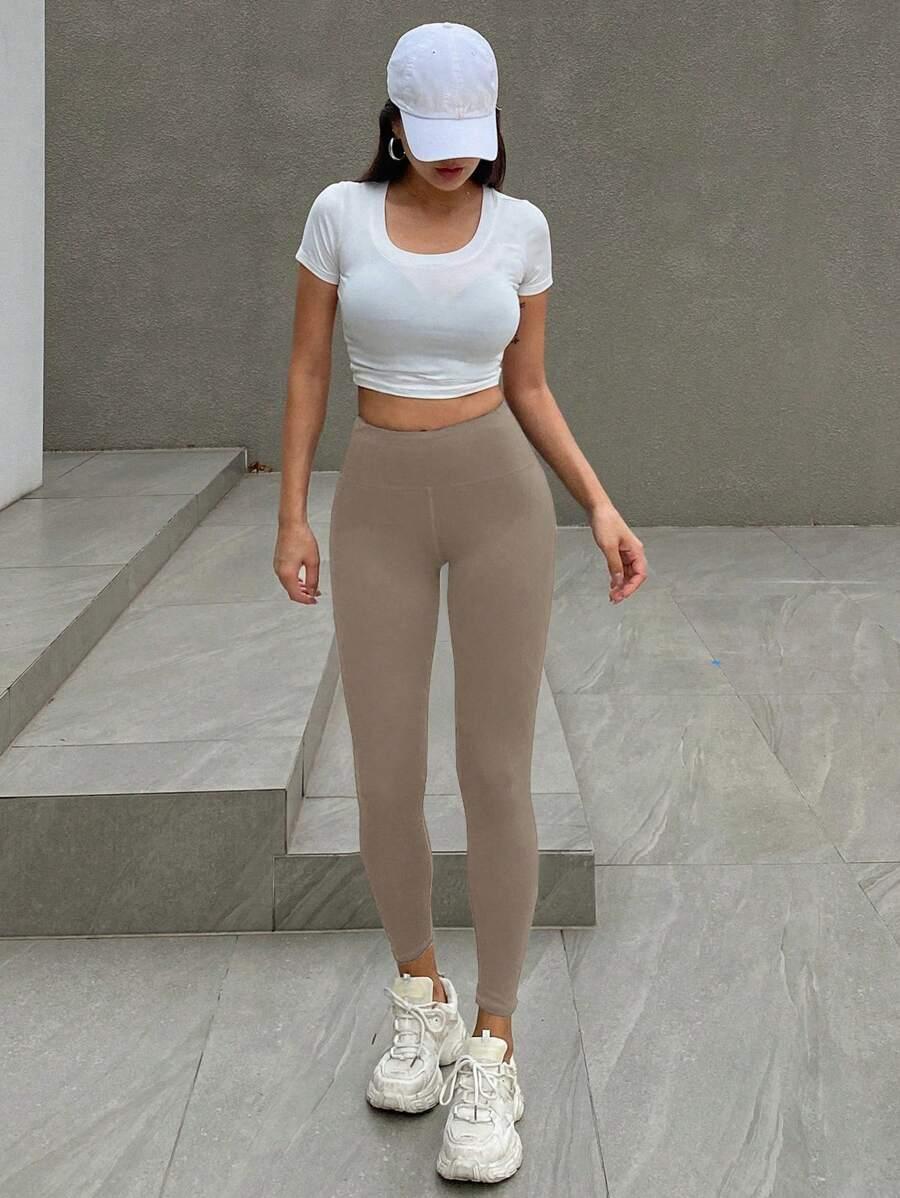 ocieplane LEGGINSY WYSOKI STAN 