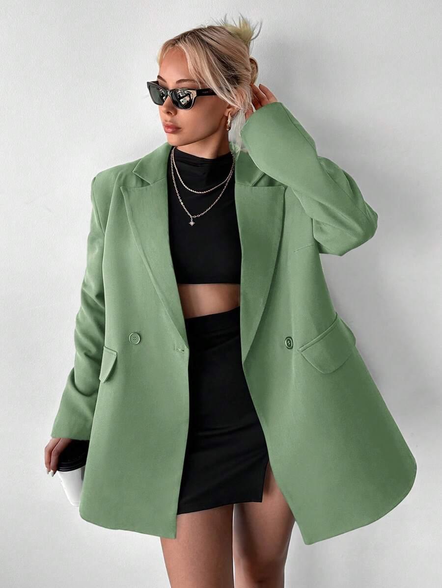 zielona marynarka oversize