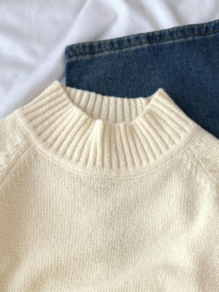 żółty sweter casual