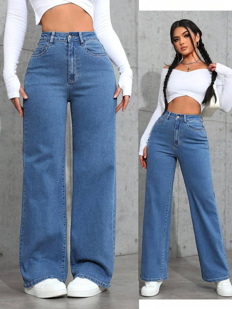 NIEBIESKIE SPODNIE JEANS 