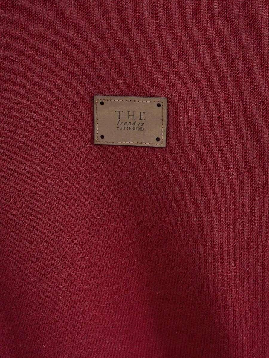 bordowa bluza zip