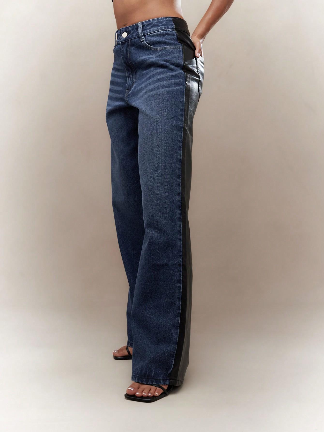 JEANSY DAMSKIE BOOTCUT Z LAMPASAMI 