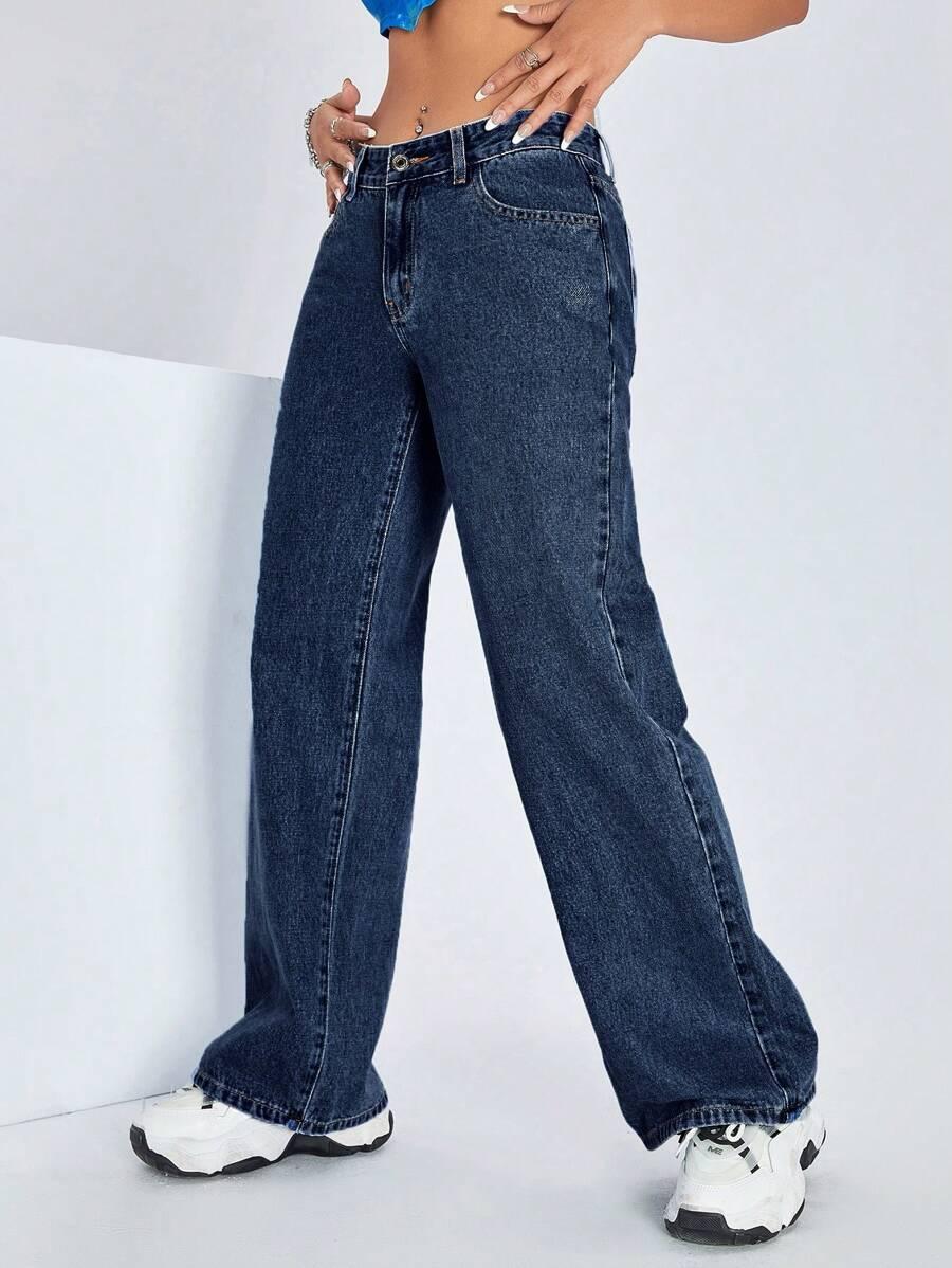 NIEBIESKIE SPODNIE JEANS