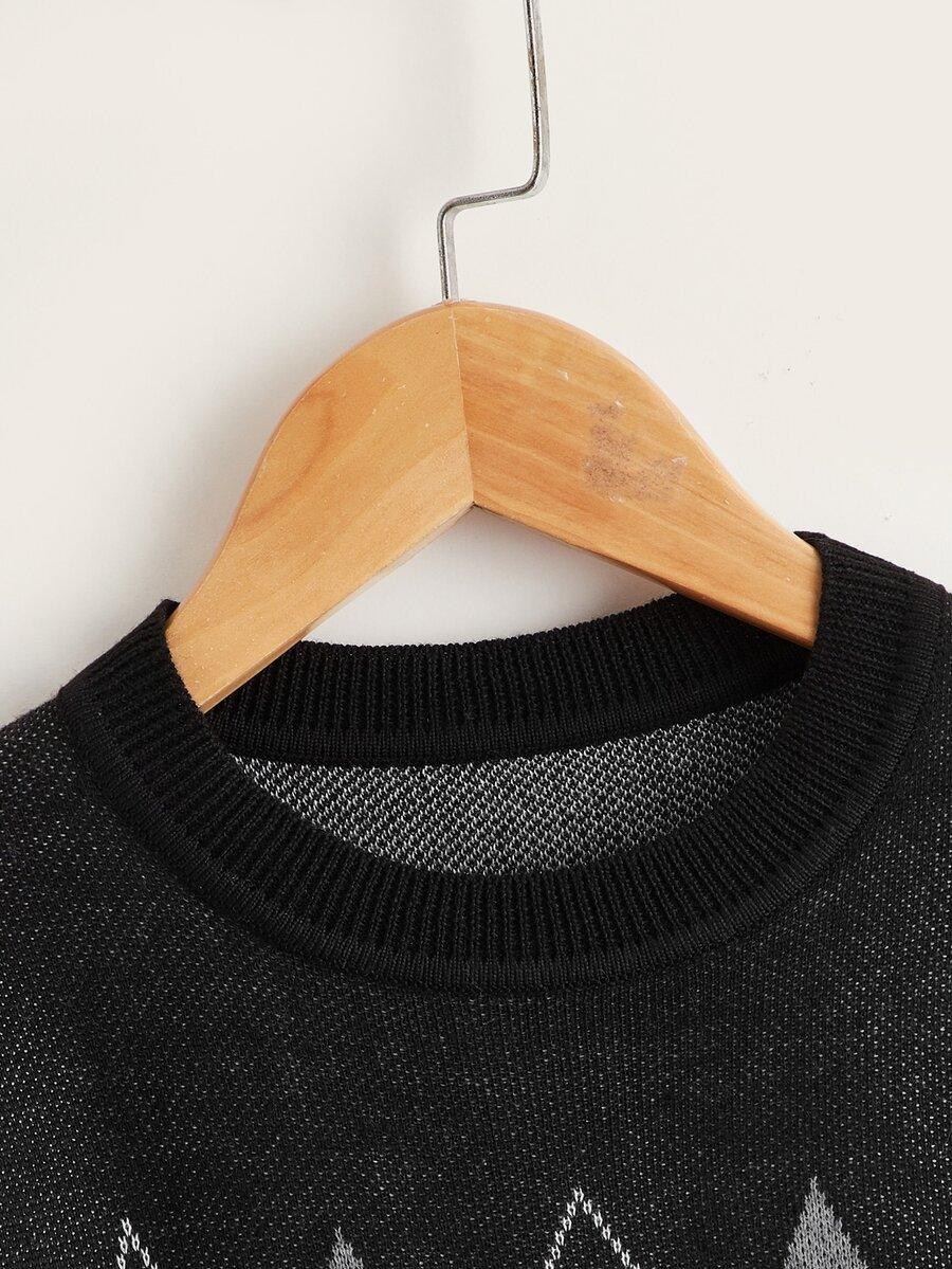 sweter dzianina wzór 