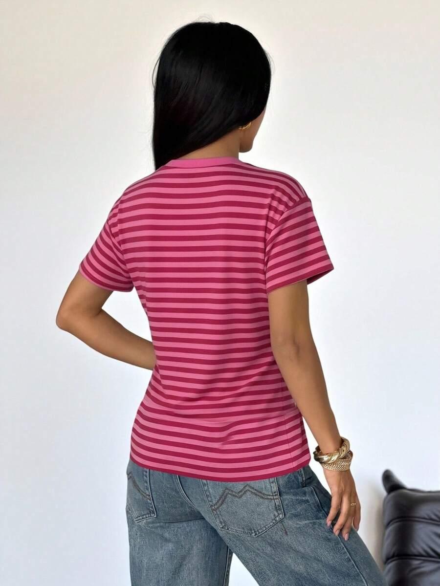 t-shirt wzór paski