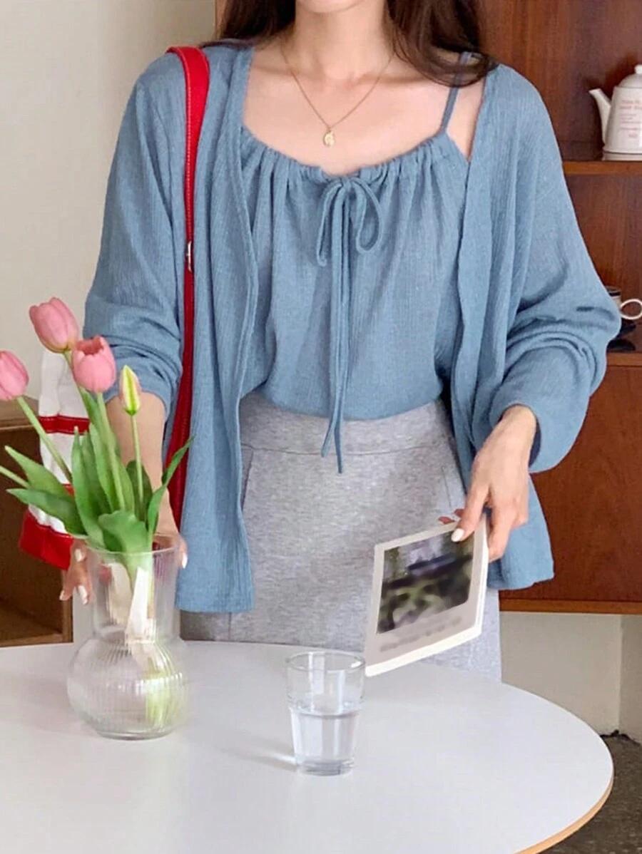 Bluzka narzutka komplet