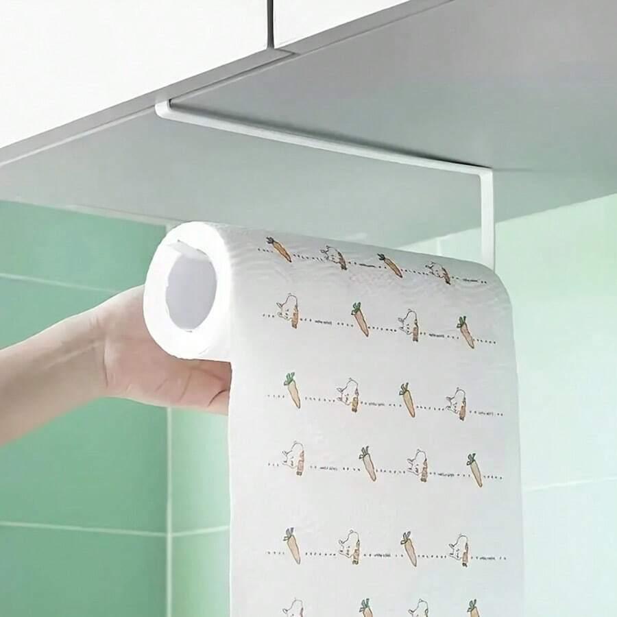 BIAŁY UCHWYT NA RĘCZNIK PAPIER