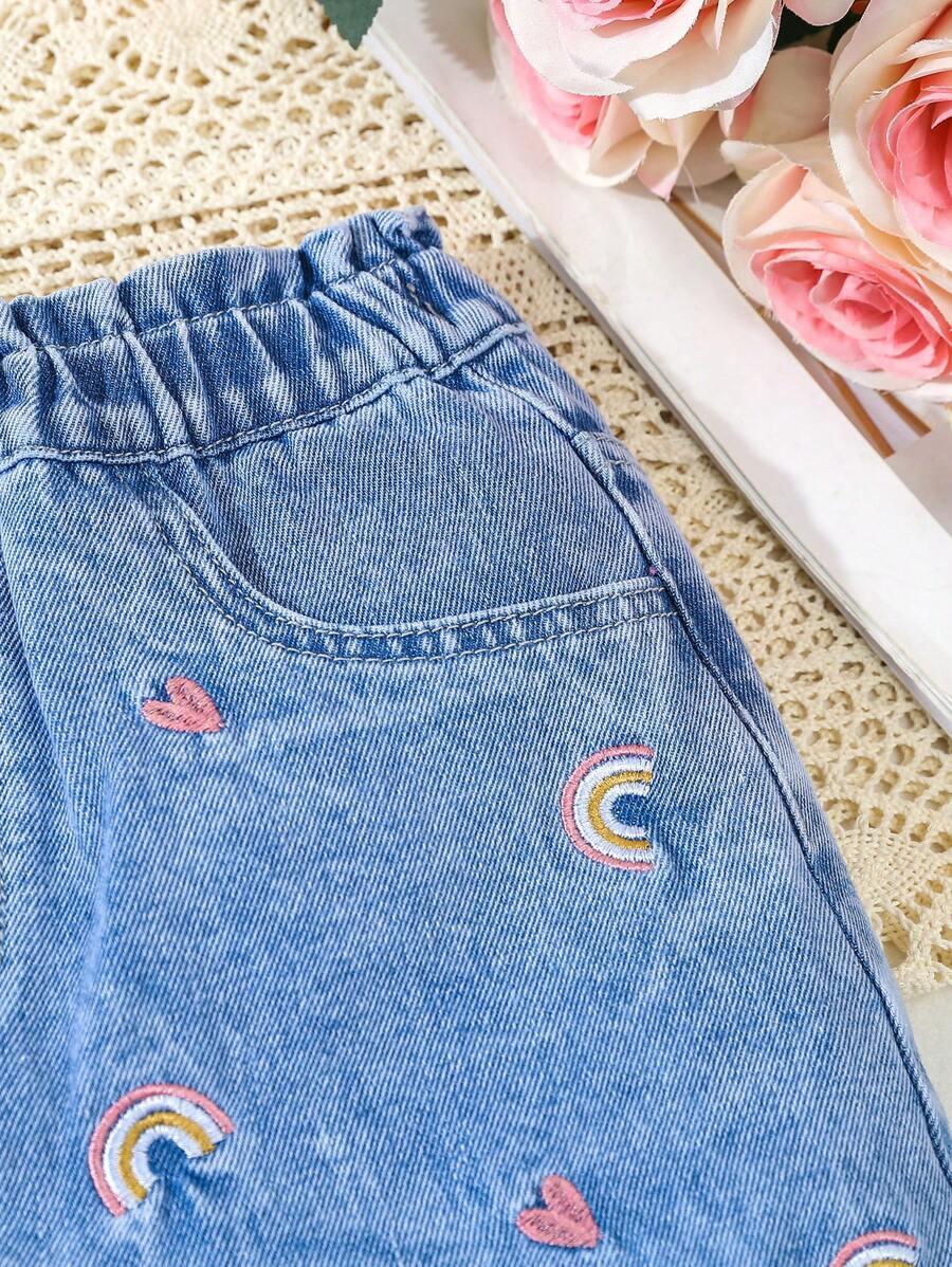 spodenki jeans haft 