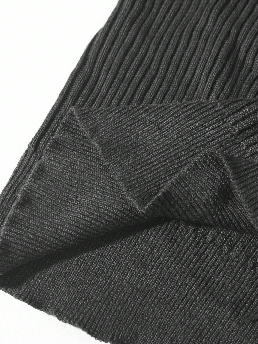 czarny sweter golf 