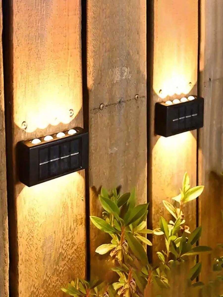czarna solarna lampa zewnętrzna 1szt.