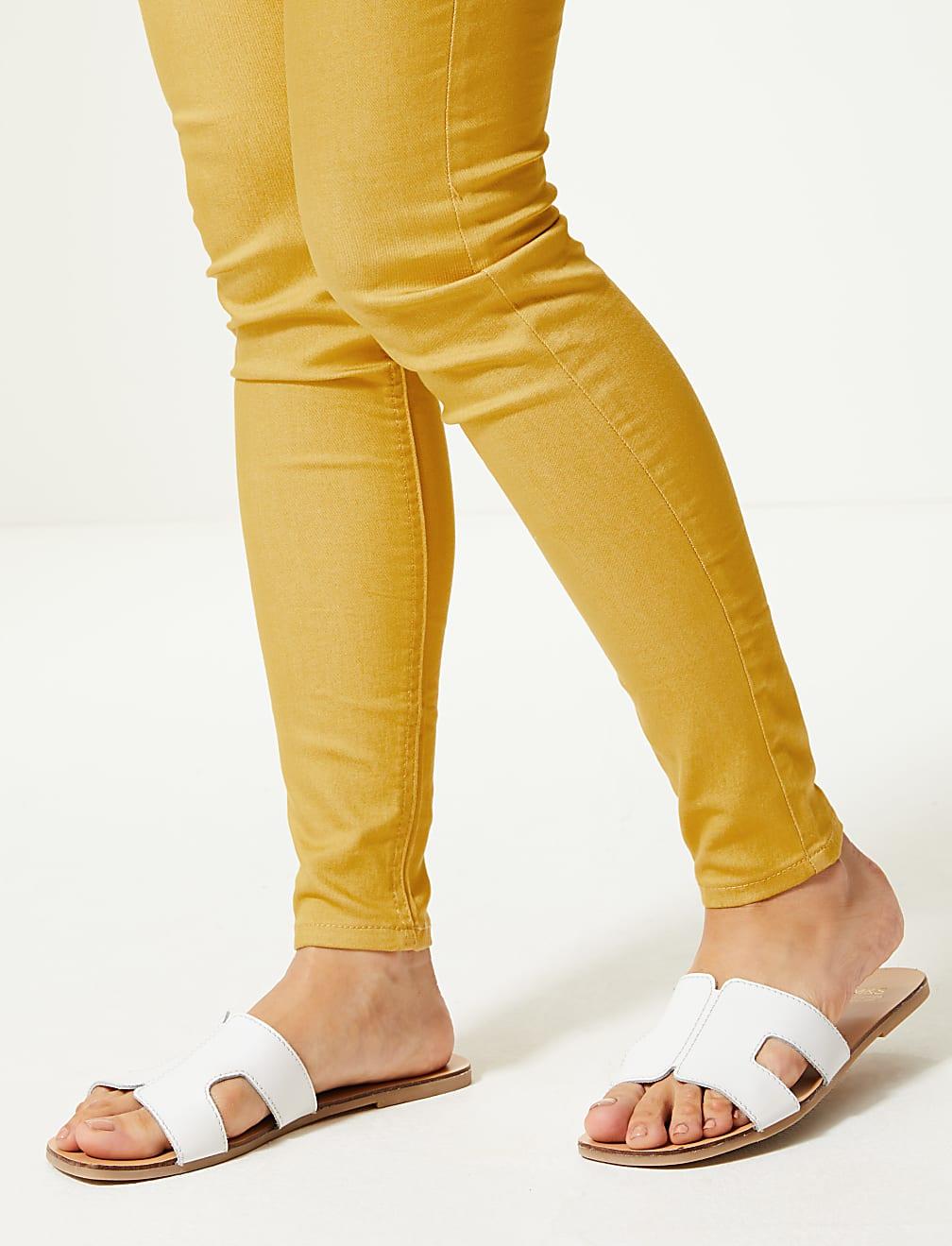 ŻÓŁTE SPODNIE CASUAL T57-8604-HN