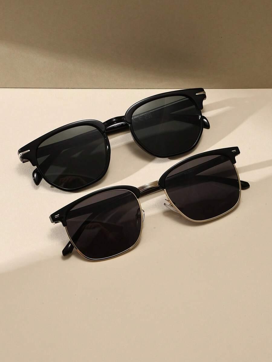 CZARNE OKULARY PRZECIWSŁONECZNE 2-pack