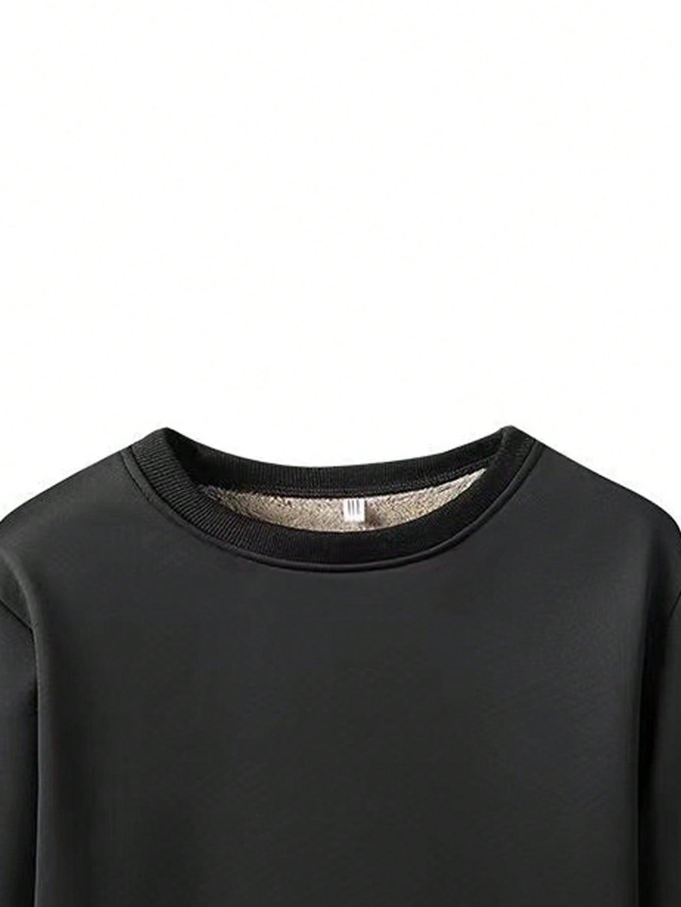 CZARNA OCIEPLANA BLUZA