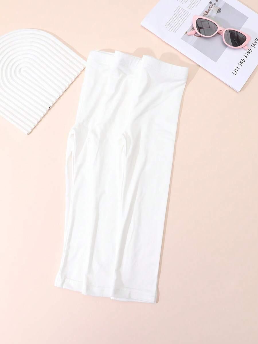 białe legginsy 3-pack