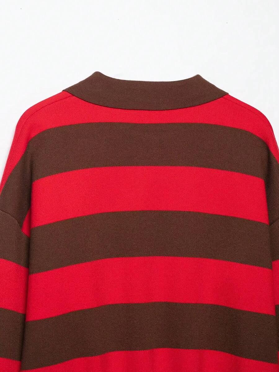 sweter w paski