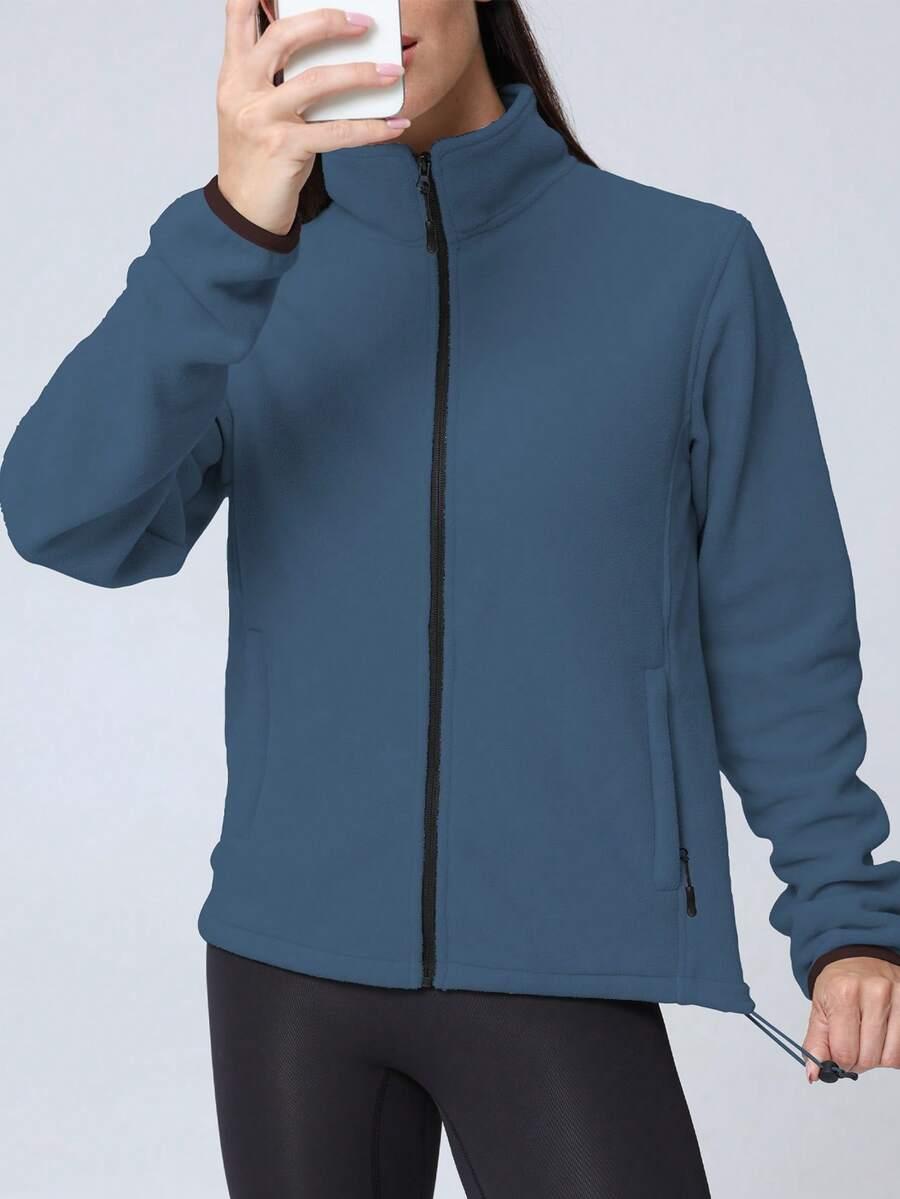 GRANATOWA BLUZA POLAR