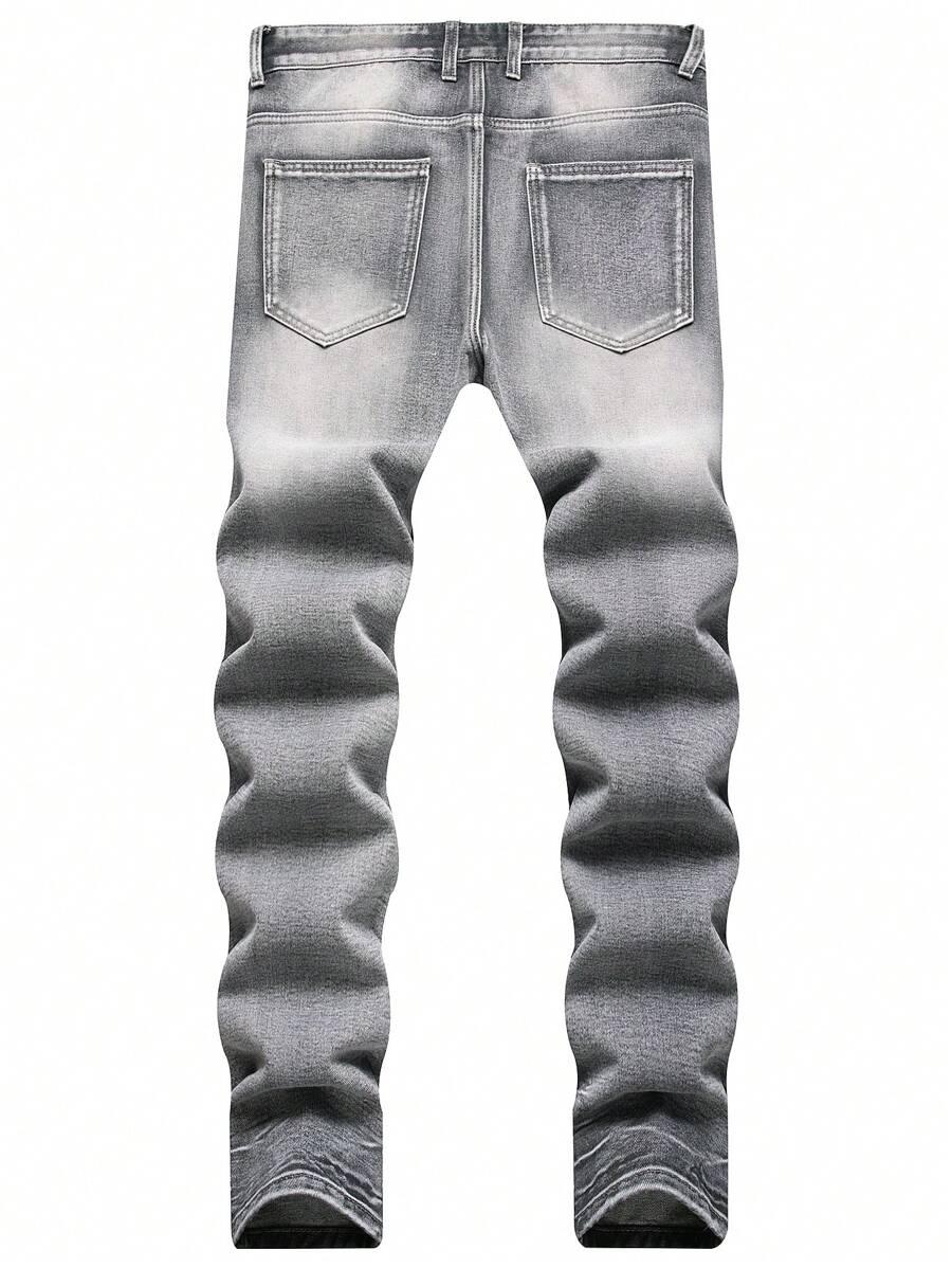 SZARE SPODNIE JEANS