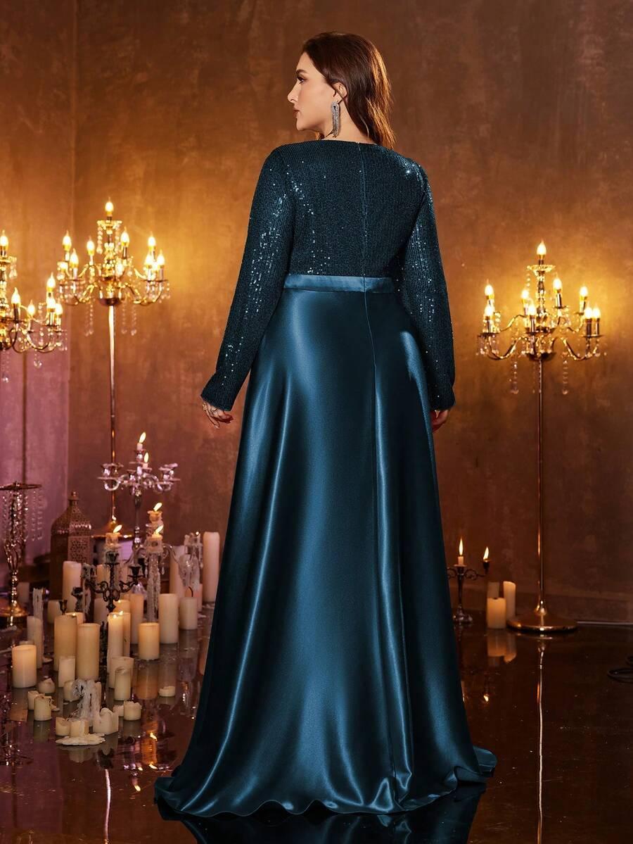niebieska maxi sukienka
