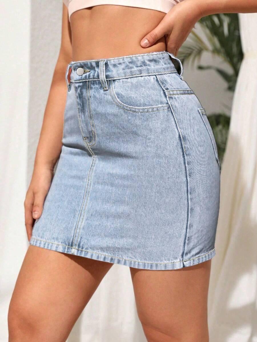 mini spódnica jeans
