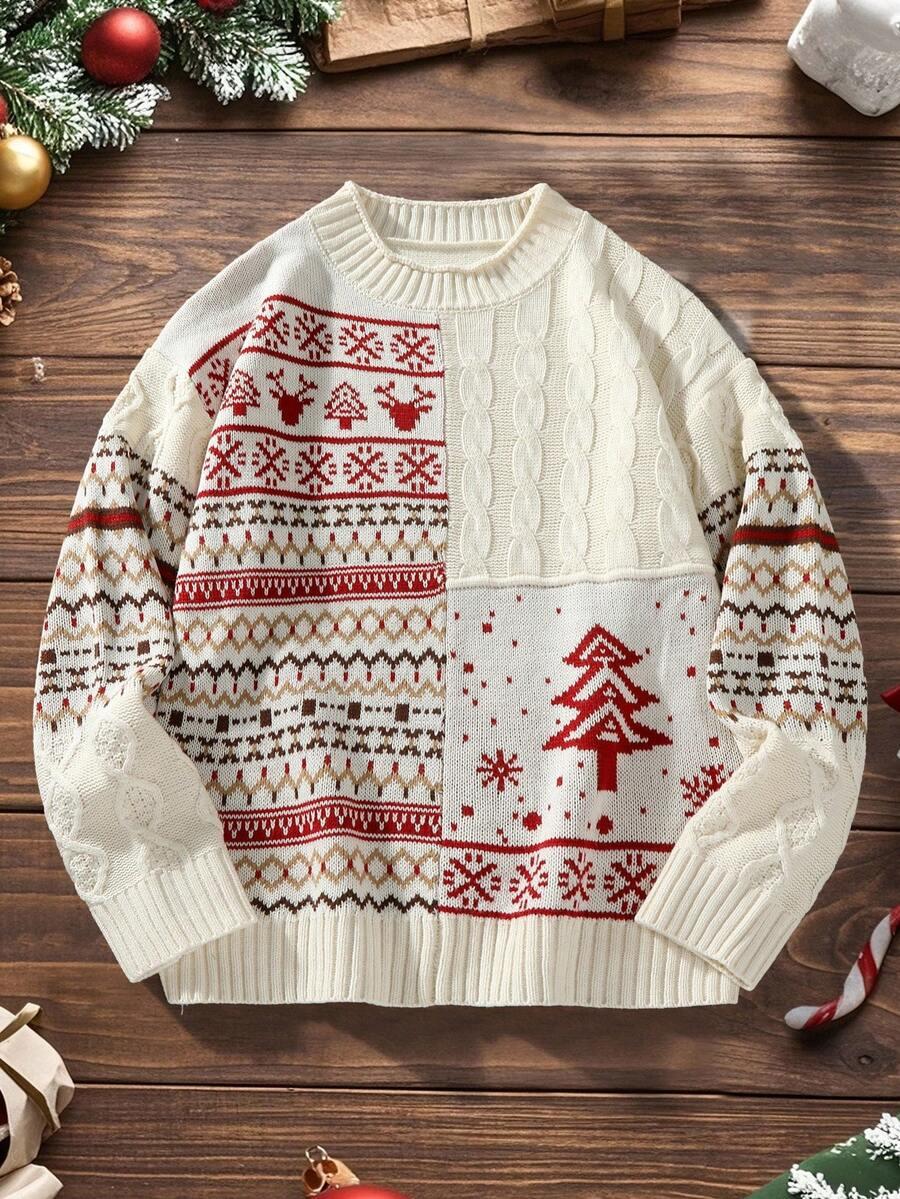 sweter motyw świąteczny