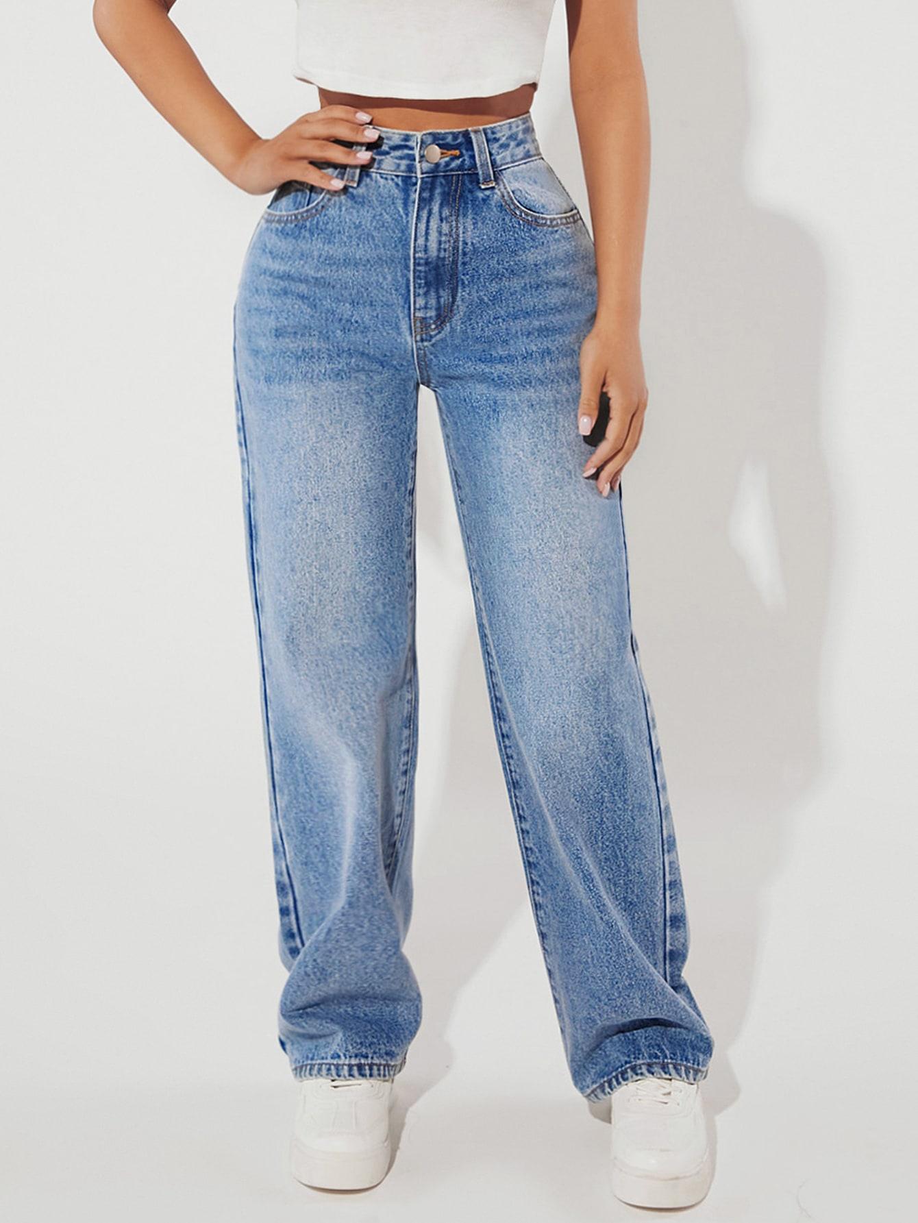 NIEBIESKIE SPODNIE JEANS